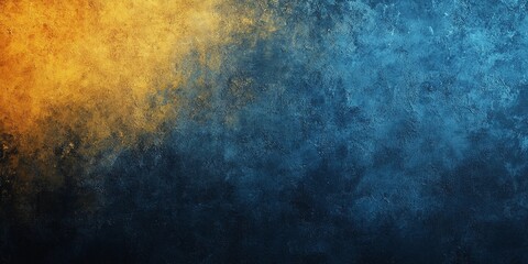 Vibrant yellow and blue grainy texture background with abstract noise.