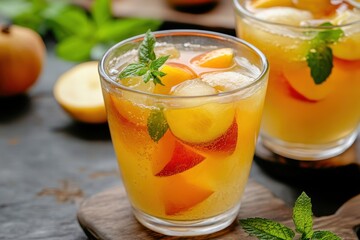 Korean persimmon beverage blank area