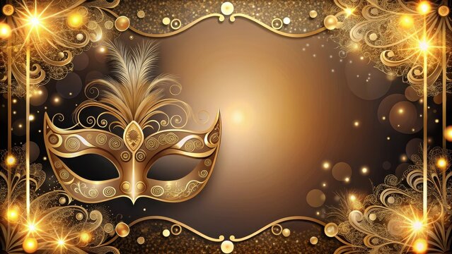 Elegant Masquerade Ball Invitation , invitation, masquerade ball,  invitation - Powered by Adobe