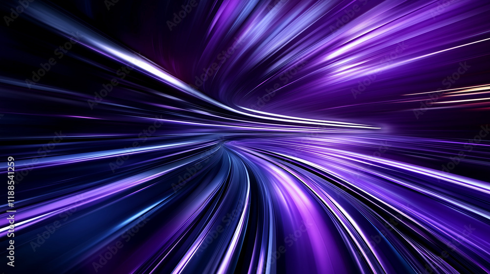 Poster the purple metallic abstract background displays a mesmerizing blend of smooth curves and sharp angl
