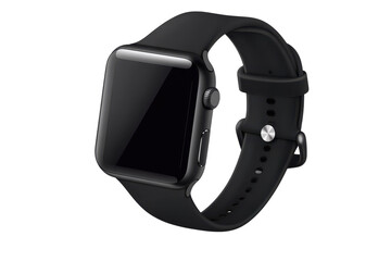 Smartwatch Isolated on Transparent Background for Technology and Fashion Promoting Use