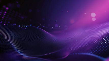 Obraz premium A dynamic purple metallic background features fluid shapes and precise engravings, with iridescent highlights evoking the elegance and complexity of advanced materials.