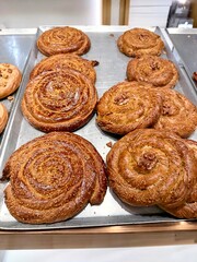 Tahini Roll Bun. Walnut and tahini bun Traditional Mediterranean cuisine