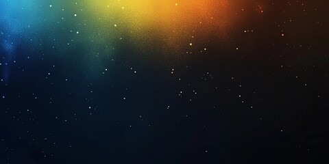 Obraz premium Grainy yellow and blue abstract texture with soft noise, perfect for modern backgrounds and digital design projects, book illustration style