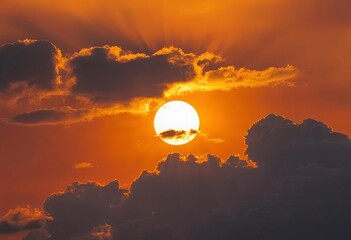 sunset in the mountains