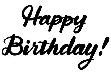 Happy Birthday!の手書き文字