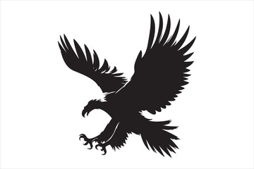 Flying Eagle bird Silhouette 