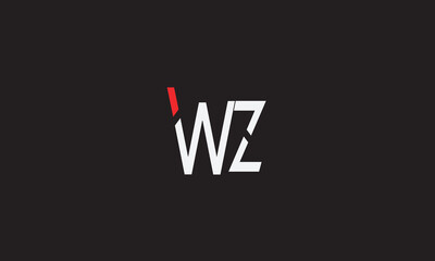 WZ, ZW, W , Z , Abstract Letters Logo Monogram	