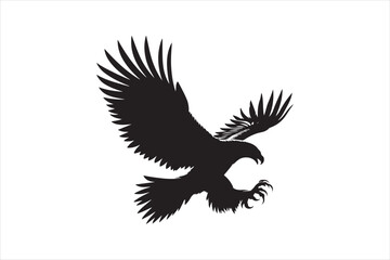Flying Eagle bird Silhouette 