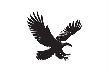 Flying Eagle bird Silhouette 