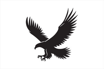 Flying Eagle bird Silhouette 