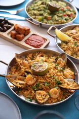  Seafood Paella and Rice Variety Platter
