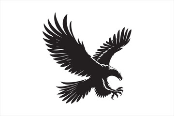 Flying Eagle bird Silhouette 
