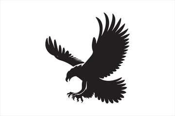 Flying Eagle bird Silhouette 