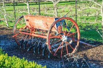 old farm tractor