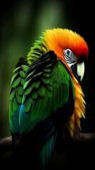 Obraz premium Colorful Macaw in Rainforest