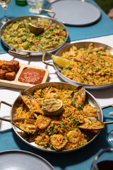  Seafood Paella and Rice Variety Platter