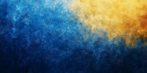 Obraz premium Vibrant blue and yellow grainy surface with subtle noise, ideal for creative backgrounds and artistic compositions, comic book style