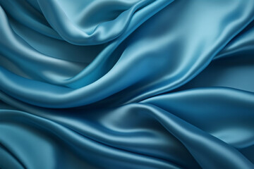 Fototapeta premium blue silk on background