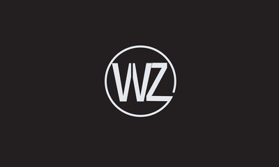 WZ, ZW, W , Z , Abstract Letters Logo Monogram	