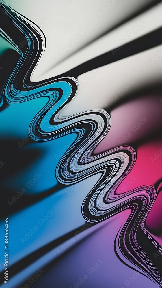 Aufkleber abstract dynamic wave pattern background for business presentations or branding materials