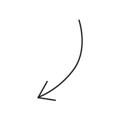 illustration of down arrow