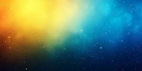 Obraz premium Grainy yellow and blue abstract texture with soft noise, perfect for modern backgrounds and digital design projects, book illustration style