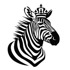 Zebra mit Krone