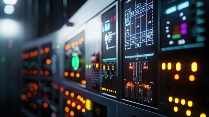 Obraz premium Futuristic Control Panel: Sci-fi Interface Design