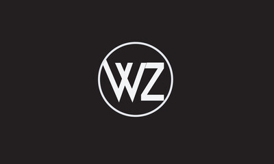 WZ, ZW, W , Z , Abstract Letters Logo Monogram	