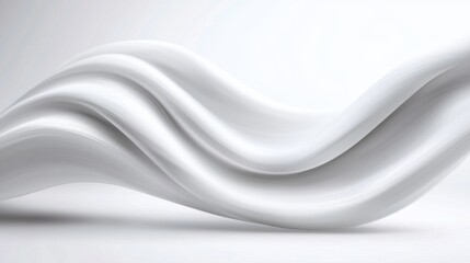 Obraz premium A white and gray abstract background with wavy lines
