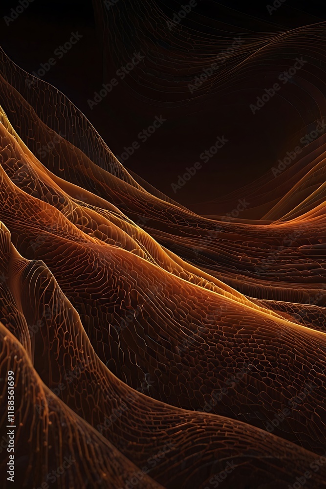 Poster abstract textured orange network background for business and digital use