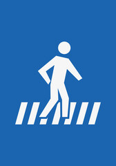 pedestrian crossing sign