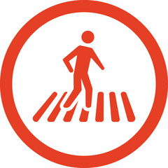 pedestrian crossing sign
