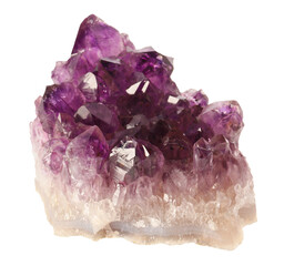 Fototapeta premium Beautiful amethyst isolated on white. Natural gemstone