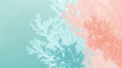 Obraz premium Abstract Floral Patterns in Pastel Hues: A Delicate Botanical Art Design