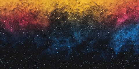 Dynamic yellow and blue grainy backdrop with soft noise, ideal for posters, flyers, and web design, book illustration style