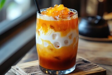 Sweet pumpkin sikhye a pumpkin drink from Korea