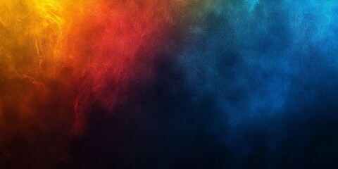 Naklejka premium Dynamic yellow and blue grainy backdrop with soft noise, ideal for posters, flyers, and web design, book illustration style