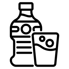 Mineral water icon