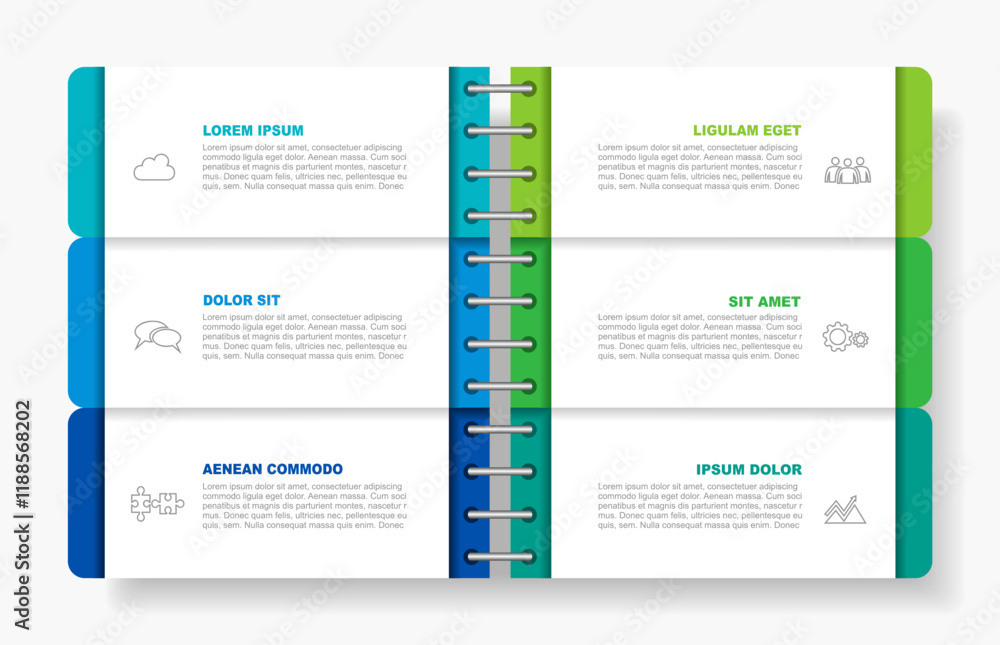 Poster infographic design template with place for your data. vector illustration.