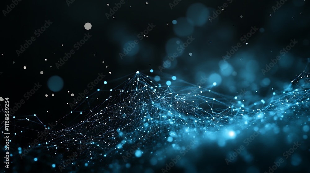 Poster abstract digital network background
