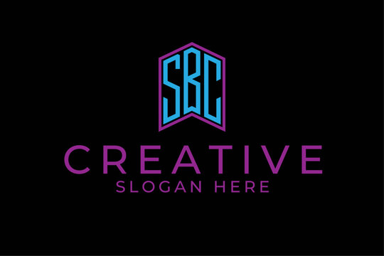 SBC name initials monogram logo