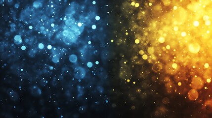 Fototapeta premium Abstract bokeh background of blue and gold