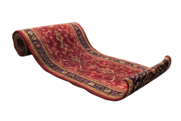 Magic Carpet Isolated on transparent Background, Ideal for Creative Design and Art Projects