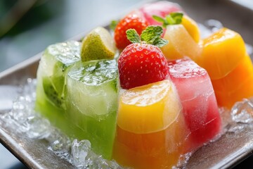 Traditional Korean fruit based iced dessert