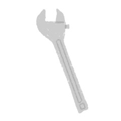 素朴な手描きのレンチ