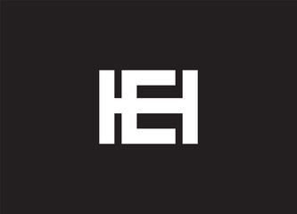 EH logo design vector initial design
