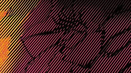 Obraz premium Abstract design with vibrant colors and stripes. Possible use Background image