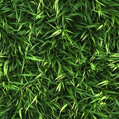 Fototapeta premium Eco-Friendly Nature Texture, Vibrant Grass Field and Leafy Pattern for Fresh, Seamless Background